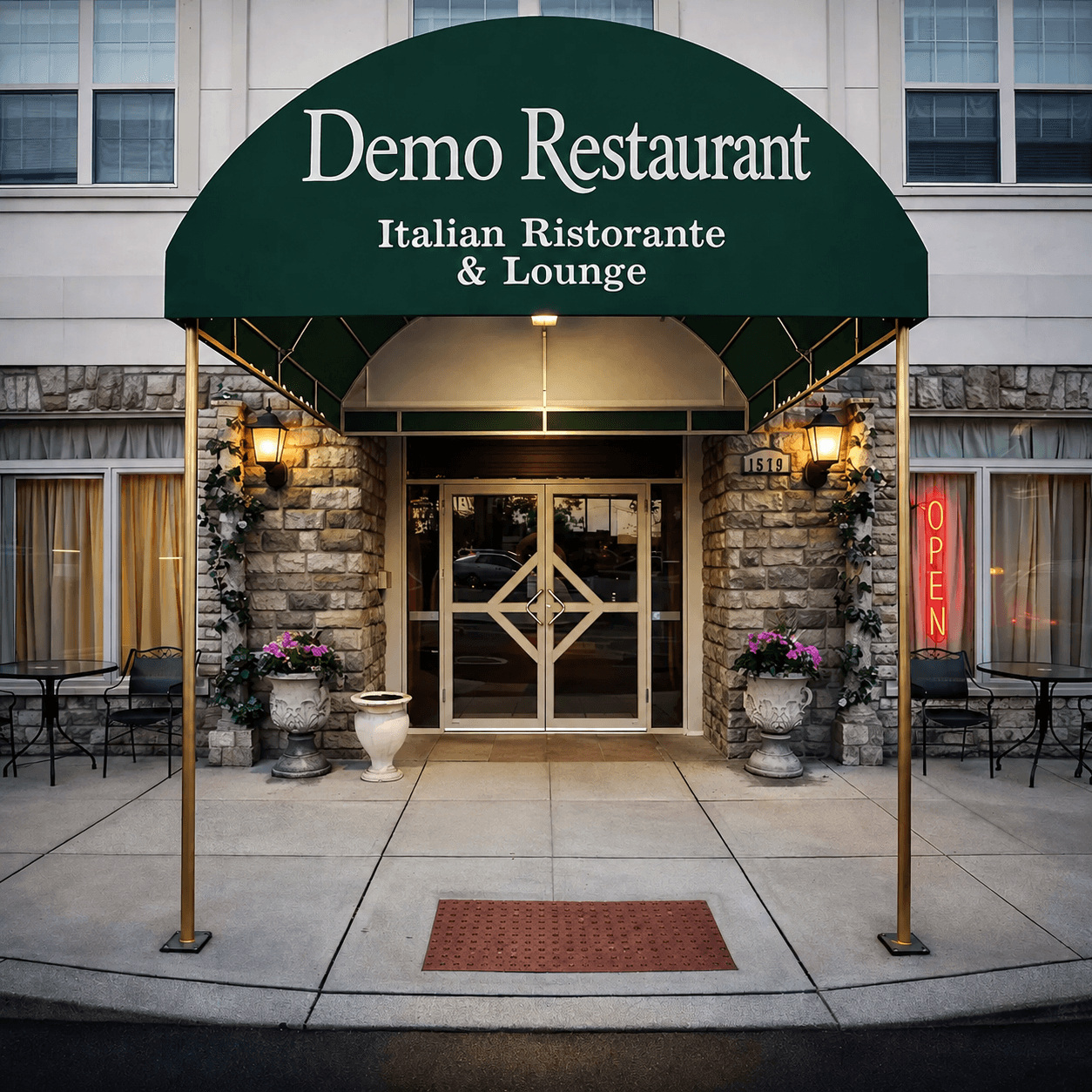 Demo Restaurant storefront